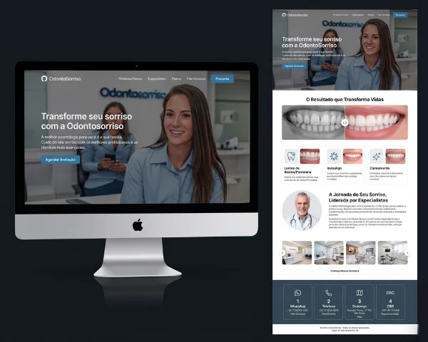 Criação de site profissional para dentistas e consultórios odontológicos